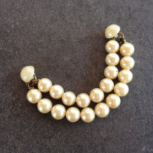 Vintage Glass Pearl Sweater Clip